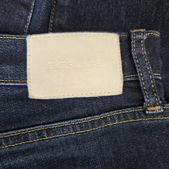 Everlane The High Rise Skinny Ankle Jeans Dark Wash Slim Denim - Picture 3 of 5